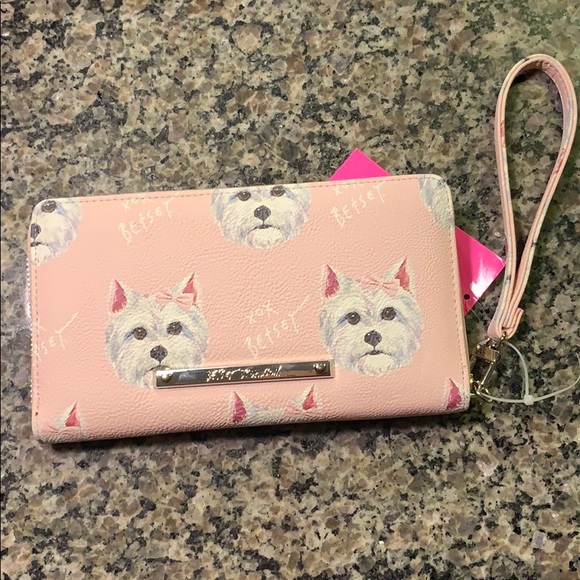Betsey Johnson Handbags - BETSEY Johnson west highland terrier wristlet NWT